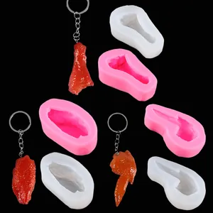 Realistic Food Silicone Mold Simulation Chicken Leg Wing Shape DIY Resin Epoxy Fondant Cake Decorating Tool 3D Baking Mold