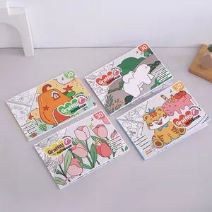 30-page cartoon graffiti coloring notebooks for children with various cute themes