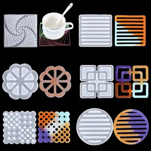Moldes de silicona DIY para posavasos y bases de macetas decorativas
