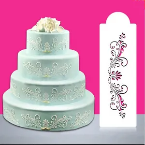 Stencil floreale per torte per decorazioni fai-da-te e pizzo dolce