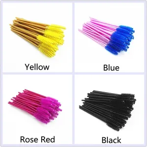 Professional Disposable Eyelash Brush Set Nylon Bristles Spiral Mascara Wands Makeup Spoolies Beauty Combs Women Cosmetics Accessories