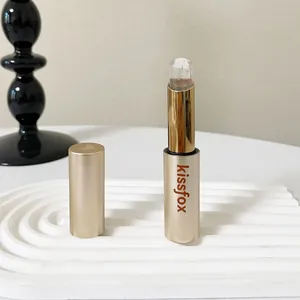 Rouge à lèvres changeant de couleur Kissfox avec paillettes dorées baume hydratant