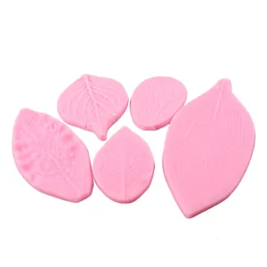 Realistisches Blatt Silikon Fondant Kuchenform Set Dreidimensionale Textur Schokolade Zucker Craft Backen Dekoration Werkzeuge