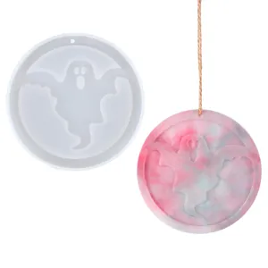 Halloween ghost silicone mold for DIY resin crafts and aromatherapy car decorations
