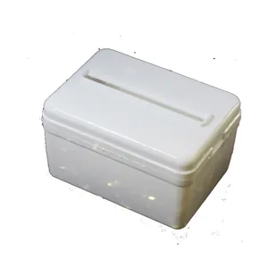 Scatola per tirasoldi in plastica bianca per decorazione torta di compleanno