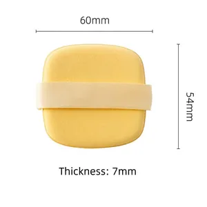Dimensioni dettagliate della spugnetta per trucco biscotto al burro: 60x54x7mm