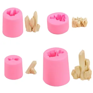 Silicone Rockery Iceberg Mousse Cake Mold DIY Baking Tool Coral Stone Ice Pillar Decoration Fondant Resin Mold Kitchen Bakeware