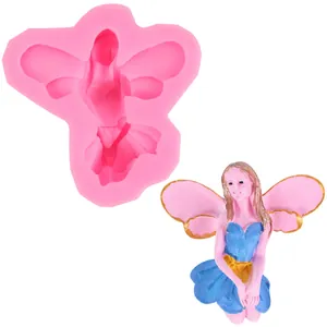 Professional little angel fairy silicone mold for fondant, chocolate and handmade soap making