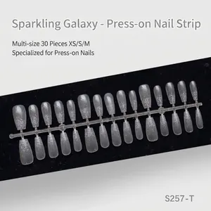 Faux Ongles à Coller Semi-Faits à la Main Dégradés Style Français Couverture Totale Ongles Artificiels Transparents pour Femmes Usage Quotidien