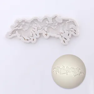 Siliconen mal galoperende paarden voor DIY taartdecoratie en chocolade maken gereedschap
