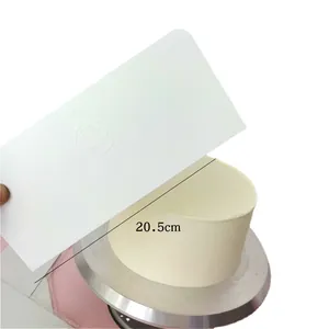 Raspador de pasteles profesional de plástico ABS blanco de 20,5 cm para repostería