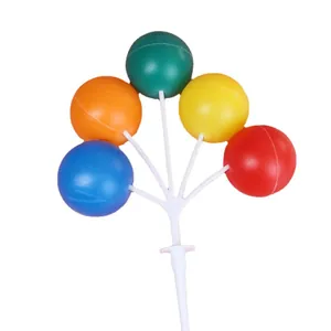 Decorazioni per torte in plastica a forma di palloncino colorato per feste di compleanno