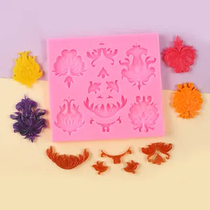 Stampo in silicone con rilievo in stile europeo per decorazione torte fai da te