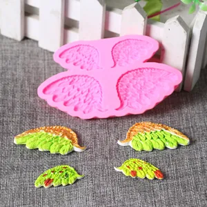 Silicone wing feather mold for fondant cake and chocolate baking decor