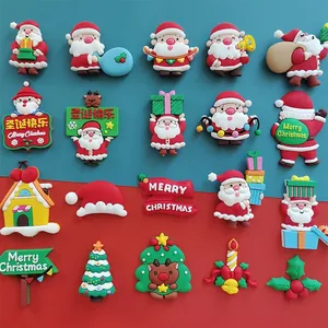 Décoration Gâteau Colle Souple Noël Père Noël Elan Sapin Merry Christmas Pour Fête Pâtisserie Fournitures Festives