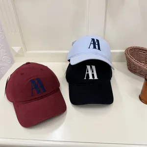 Berretti da baseball unisex con ricamo AA in vari colori dal design semplice e moderno