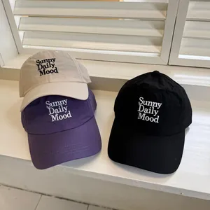 Sneldrogende outdoor baseballcaps met borduursel Sunny Daily Mood