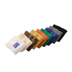 Assorted colorful ribbed knitted headbands for winter warmth and versatile styling