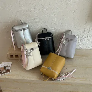 Elegante collezione di mini borse a tracolla per telefono in cinque colori con ciondoli a stella
