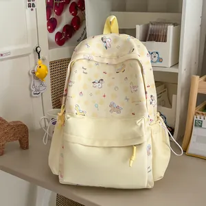 Cute Japanese style cartoon backpack with sweet pony patterns for students