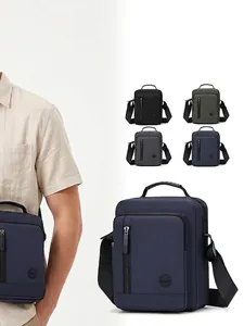 Men's stylish large capacity crossbody shoulder bag in multiple colors, leisure style