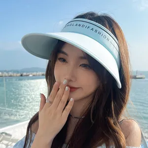 Chapeau de soleil à large bord pour femme avec protection UV pour la plage en été