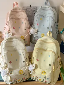 Zaini in stile giapponese di grande capacità per scuola e viaggi in colori pastello