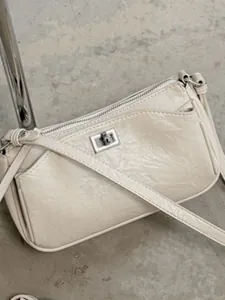 Petit Sac Carré Minimaliste Français Pour Femmes Été Texture PU Cuir Sac à Épaule Bandoulière Quotidien Polyvalent Messager