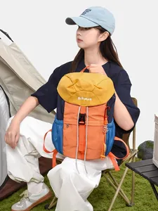 Outdoor stylish multi-color backpack with large capacity for casual travel and camping