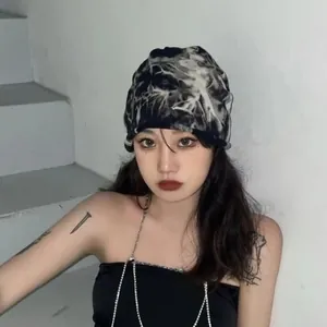 Fashion Tie-Dye Slouchy Beanie For Men Women Acrylic Hip Pullover Beanie Outdoor Casual Trend Soft Knit Turban Beanie Hat