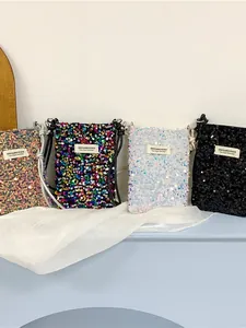 Mini borse a tracolla con paillettes per cellulare in vari colori per un look estivo alla moda