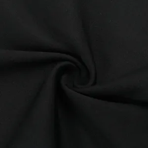 Primer plano de la textura de tela negra transpirable de alta calidad para top Y2K