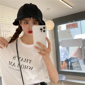 Fashionable women's black pleated bucket hat with wide wavy lotus leaf brim design