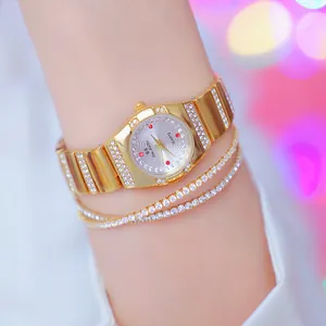 Elegant Dames Quartz Horloge Met Strass Kleine Ronde Wijzerplaat Legering Kettingband Mode Polshorloge Voor Dames Cadeau