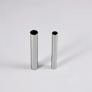 Detail view of two stainless steel piercing tool sleeves for 3-6mm beads and jewelry
