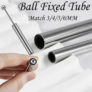 316 Stainless Steel Body Piercing Ball Fixed Tube Double Head Sleeve Auxiliary Screw Tool Professional Piercing Accessory