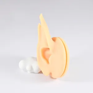 Professionelles hautfarbenes Silikon-Elfenohrmodell für Schmuckpräsentation und Piercings