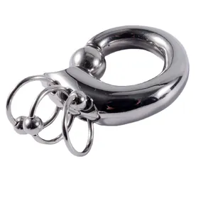 Bijou d'oreille captive bead ring en acier inoxydable de grande taille avec anneaux