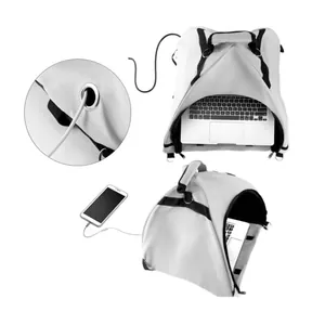 Custodia parasole portatile pieghevole per laptop impermeabile con foro per cavo