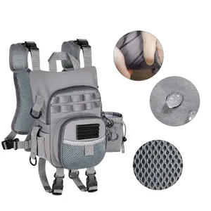 Lightweight waterproof fly fishing chest pack with tactical vest storage for outdoor gear