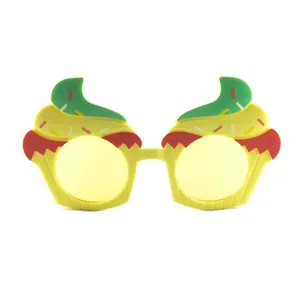 Detailansicht der lustigen Sonnenbrille in Eisform für Kindergeburtstage