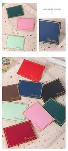 Colorful mini envelopes with gold foil 'For you' greeting cards in various colors