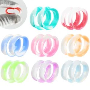 Tunnel per Orecchie a Puleggia Cava in Morbido Silicone Calibri per Orecchie Colore Marmo Misto Kit per Dilatazione Piercing Accessori per Gioielli per il Corpo Unisex