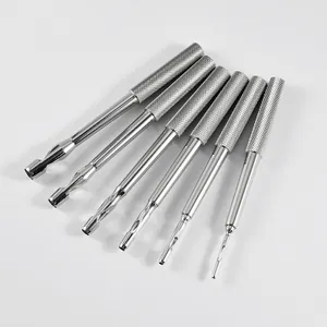Set of six professional 316L stainless steel dermal punch tools in various sizes for piercing