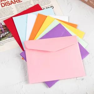 Minimalist Colorful Double-Offset Paper Envelopes Western Style Unprinted Small Fresh Envelopes For Greeting Cards Invitations Stationery