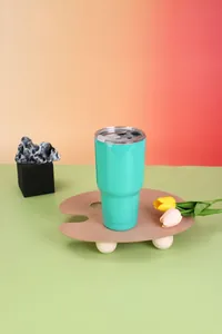Mint green 30oz vacuum insulated stainless steel tumbler with lid