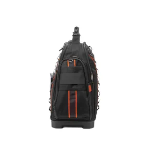 Professionelle robuste Oxford-Stoff Werkzeugtasche mit Tragegriff und orangen Details