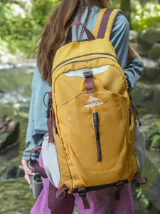 Sac à dos de randonnée jaune de grande capacité pour les voyages et l'alpinisme en plein air