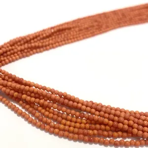Hochwertige 2mm orangefarbene galvanisierte Kristall-Rundperlen für DIY-Schmuck Handwerk