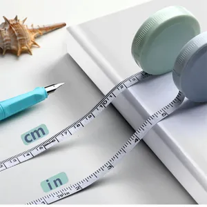 Ruban à mesurer rétractable portable de style nordique avec double échelle cm et pouce